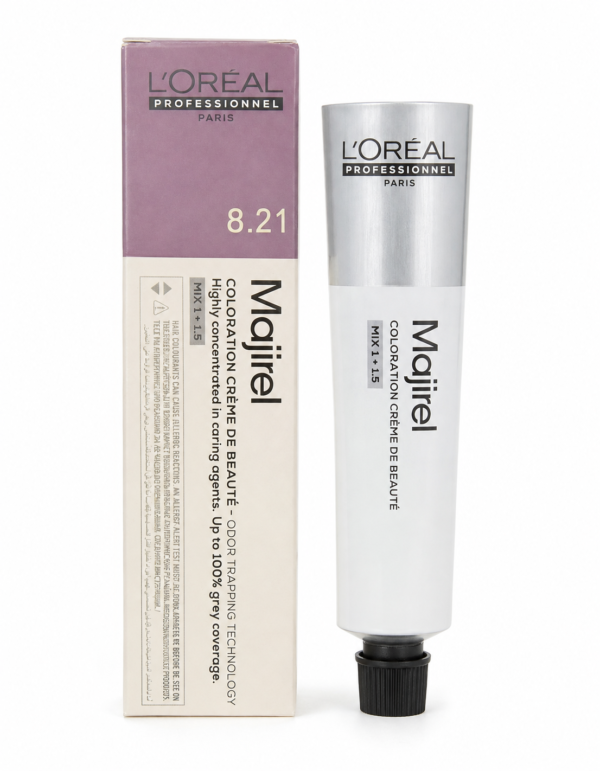 L'Oreal Professional Majirel 8.21 Iridescent Ash Blonde | 60ML