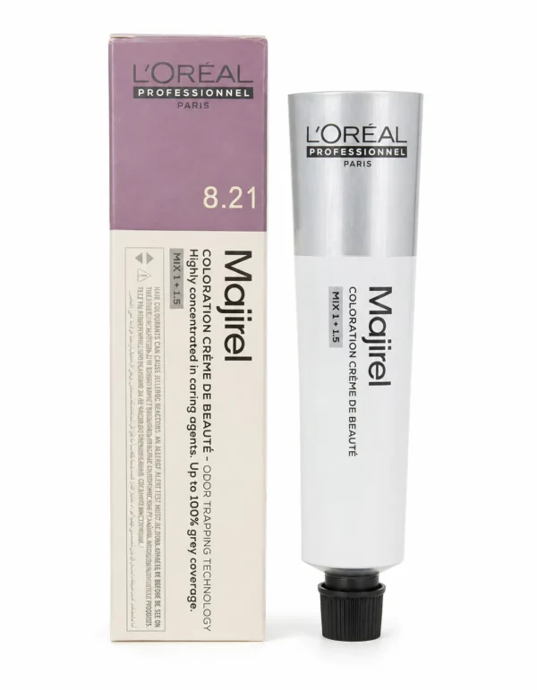8.21 L'Oreal Professional Majirel 8.21 Iridescent Ash Blonde | 60ML