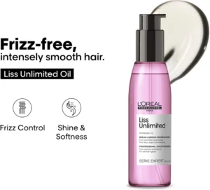 L'Oréal Professionnel Liss Unlimited Primrose Oil (Leave-In Serum) | For Frizz Control (125 ml)